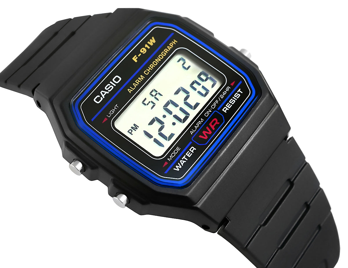 Herrenuhr CASIO F-91W-1YEG + BOX