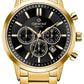 Zegarek Męski Giewont Chronograph Sapphire Złoto Czarny GW8510-B5