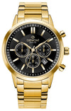 Zegarek Męski Giewont Chronograph Sapphire Złoto Czarny GW8510-B5