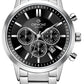 Zegarek Męski Giewont Chronograph Sapphire Srebrno Czarny GW8510-B1