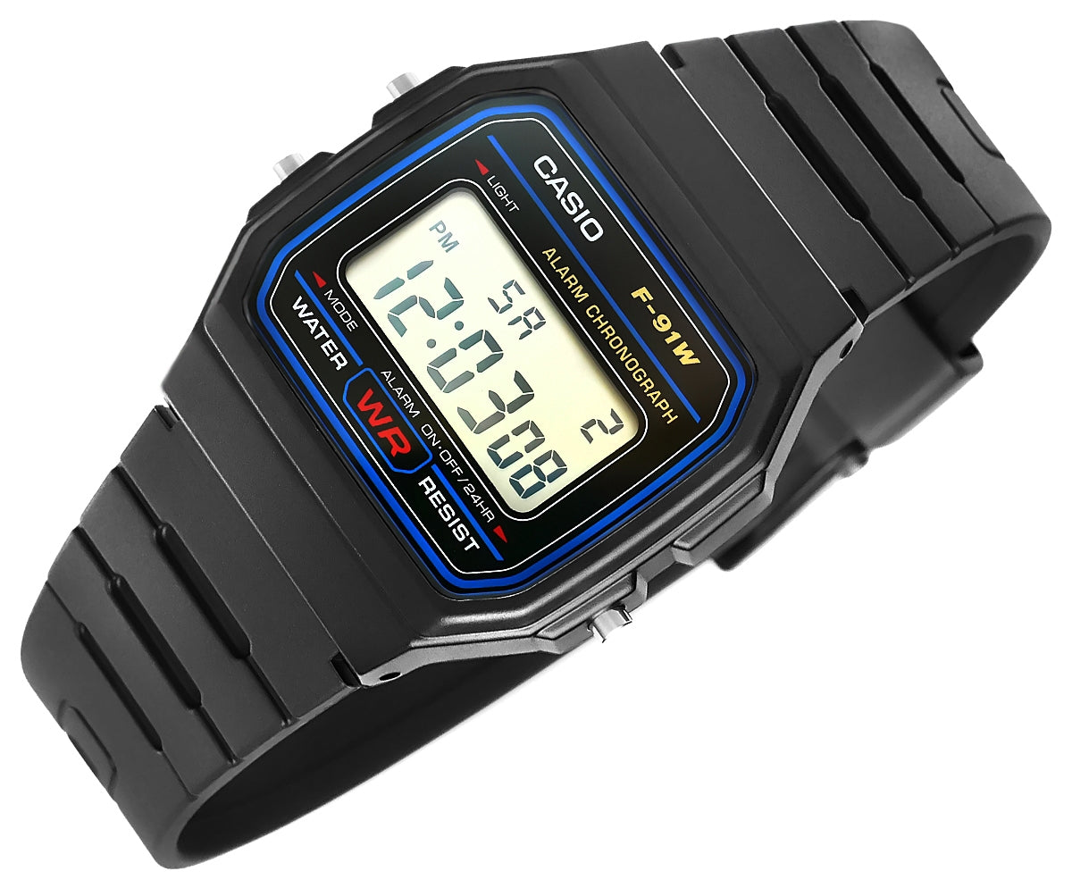 Herrenuhr CASIO F-91W-1YEG + BOX