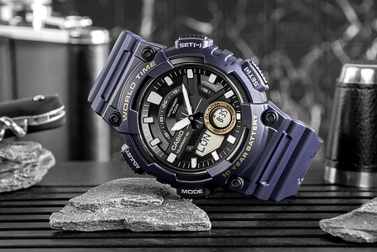 Herrenuhr CASIO Gerton AEQ-110W-2AVDF + BOX