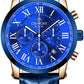 Zegarek Męski Giewont Chronograph Sapphire Miedziano Niebieski GW6260-A5