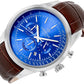 Zegarek Męski Giewont Chronograph Sapphire Srebrno Niebieski GW7650-A5