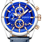 Herrenuhr Giewont Chronograph Saphir Silber-Blau GW8810-A2