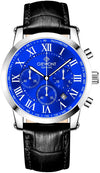 Zegarek Męski Giewont Chronograph Sapphire Srebrno Niebieski GW6260-A4