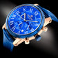 Zegarek Męski Giewont Chronograph Sapphire Miedziano Niebieski GW6260-A5