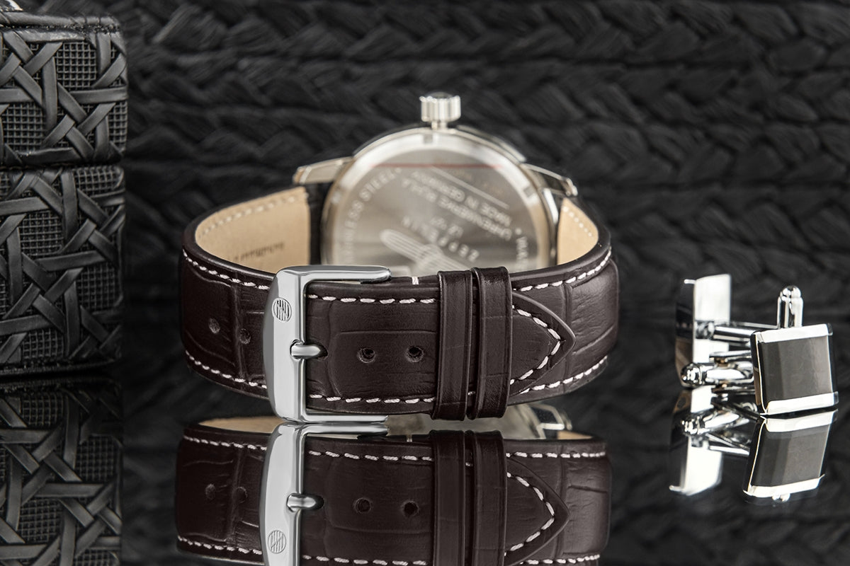 Zegarek Męski ZEPPELIN LZ127 Graf Zeppelin GMT 7642-5 + BOX