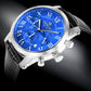 Zegarek Męski Giewont Chronograph Sapphire Srebrno Niebieski GW6260-A4