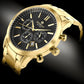 Zegarek Męski Giewont Chronograph Sapphire Złoto Czarny GW8510-B5