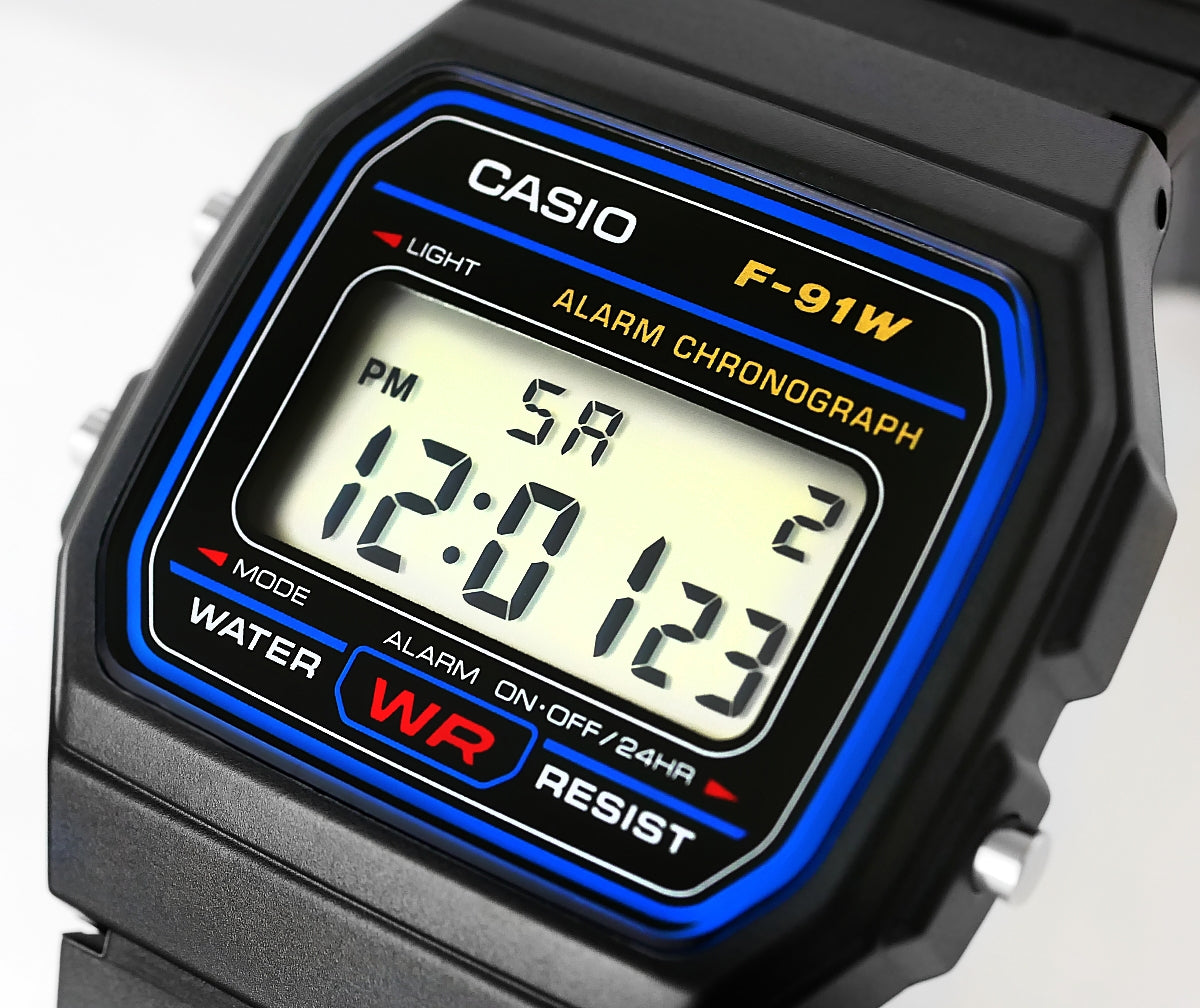 Herrenuhr CASIO F-91W-1YEG + BOX