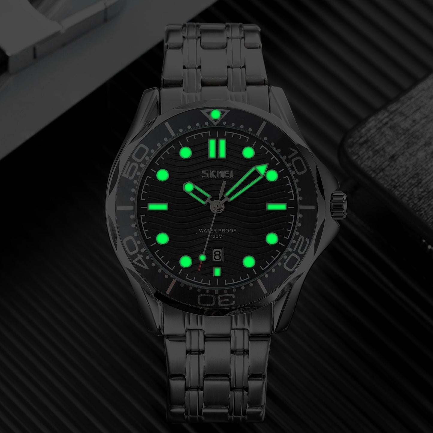 Herrenuhr Skmei 9276SISIBK + Box