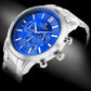 Zegarek Męski Giewont Chronograph Sapphire Srebrno Niebieski GW8510-B3