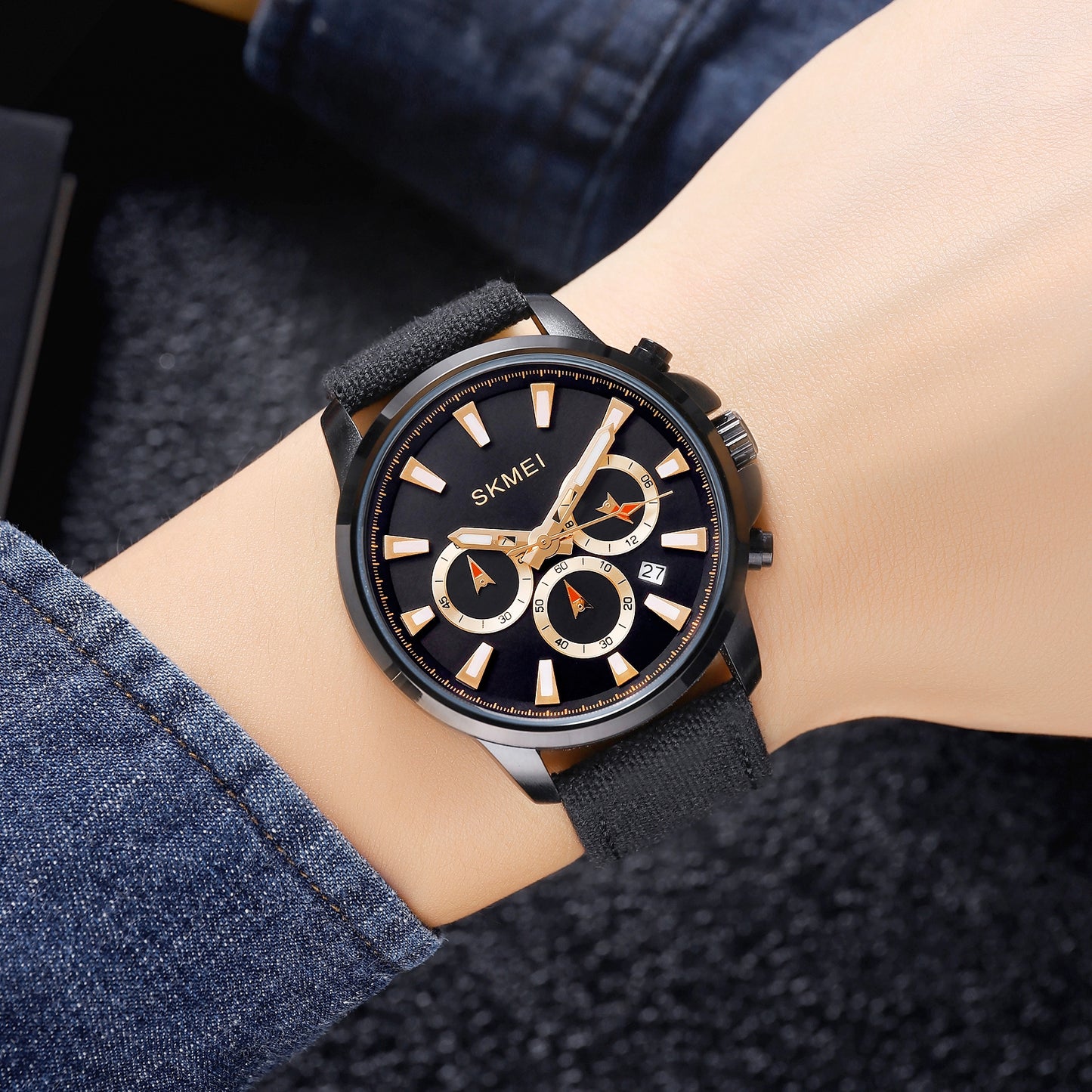 Herrenuhr Skmei 2071LBKBK + Box