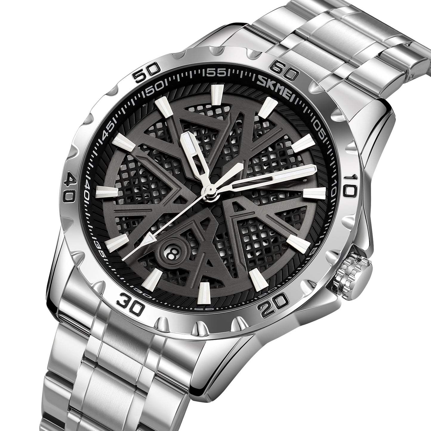 Herrenuhr Skmei 9337SIBK + BOX