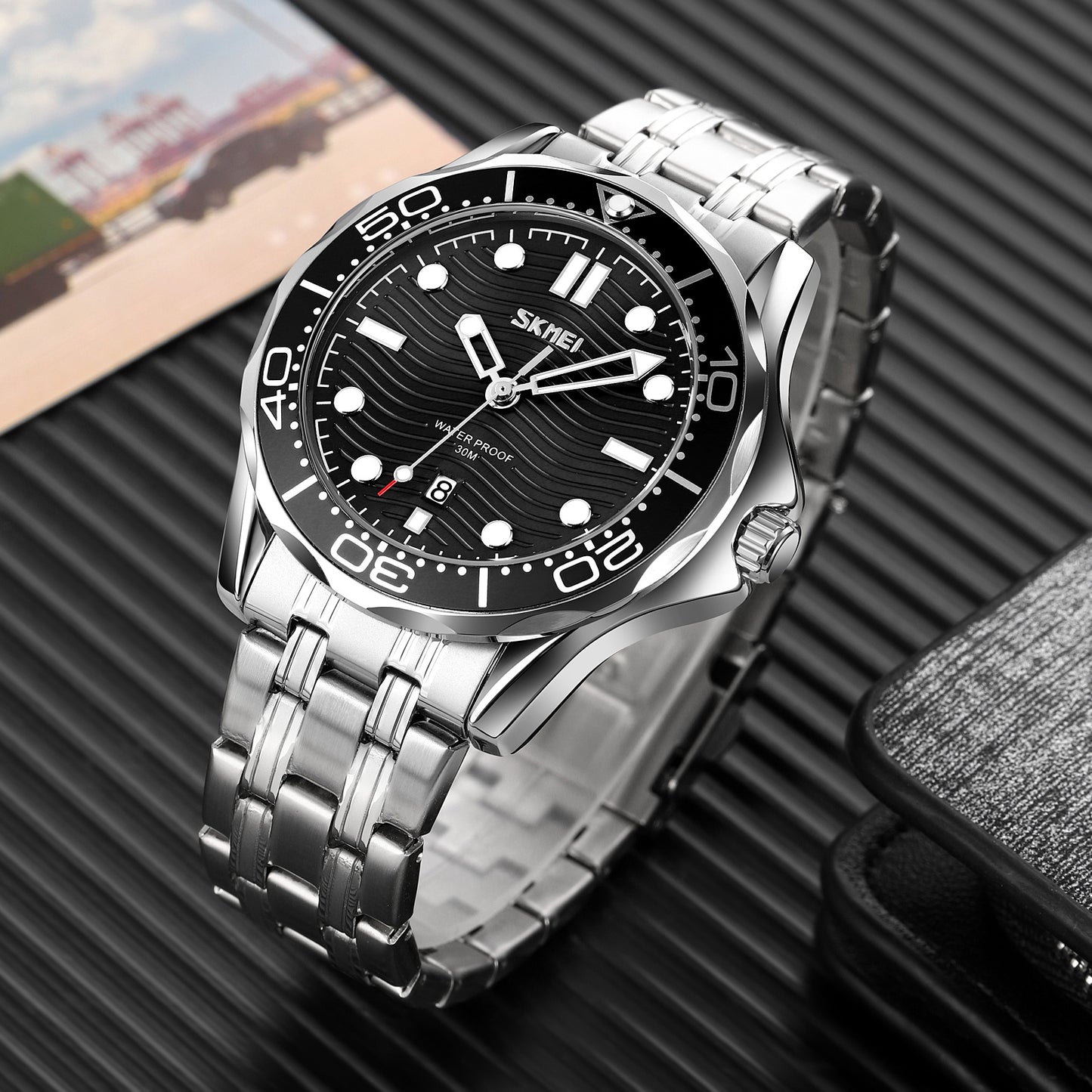 Herrenuhr Skmei 9276SISIBK + Box