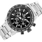 Zegarek Męski Giewont Chronograph Sapphire Srebrno Czarny GW9580-B1