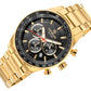 Zegarek Męski Giewont Chronograph Sapphire Złoto Czarny GW9140-B4