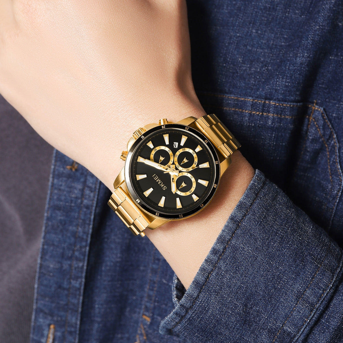 Herrenuhr Skmei 2295GD + BOX