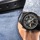 Zegarek Męski Giewont Chronograph Sapphire Czarny GW7650-A4
