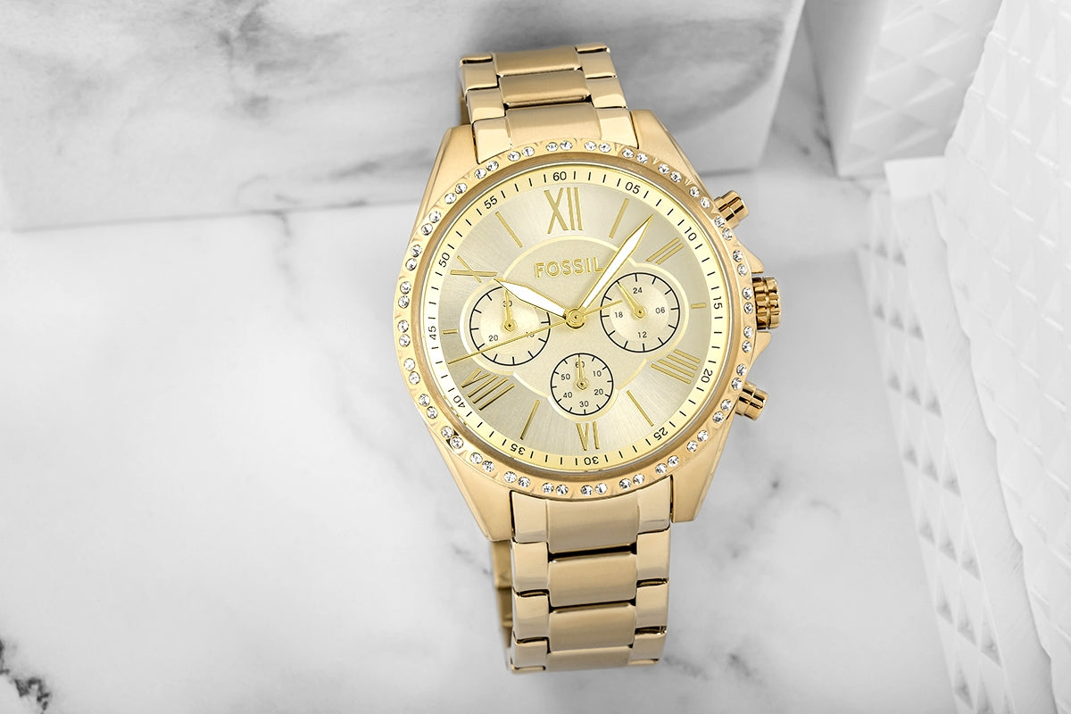 Damenarmbanduhr FOSSIL Modern Courier Chronograph BQ3378 + BOX