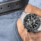 Zegarek Męski Giewont Chronograph Sapphire Srebrno Czarny GW9580-B1