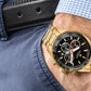 Zegarek Męski Giewont Chronograph Sapphire Złoto Czarny GW9140-B4