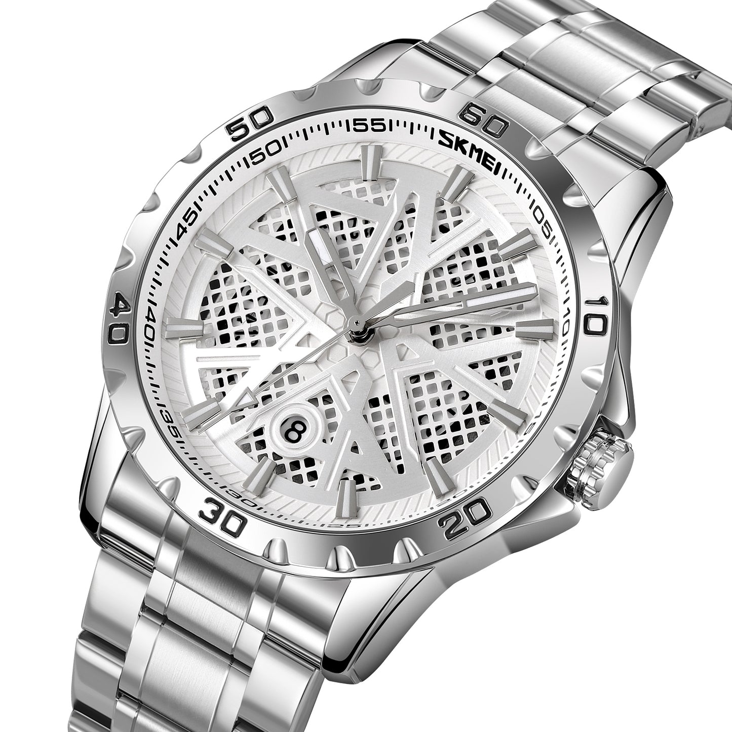Herrenuhr Skmei 9337SI + BOX