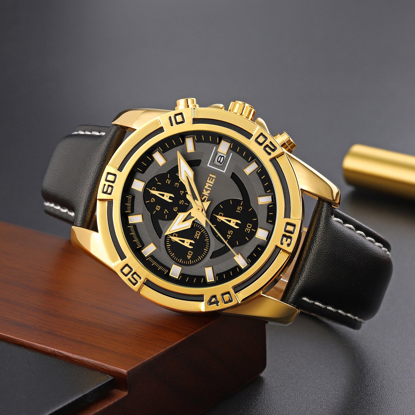 Herrenuhr Skmei 9156GDBK + BOX
