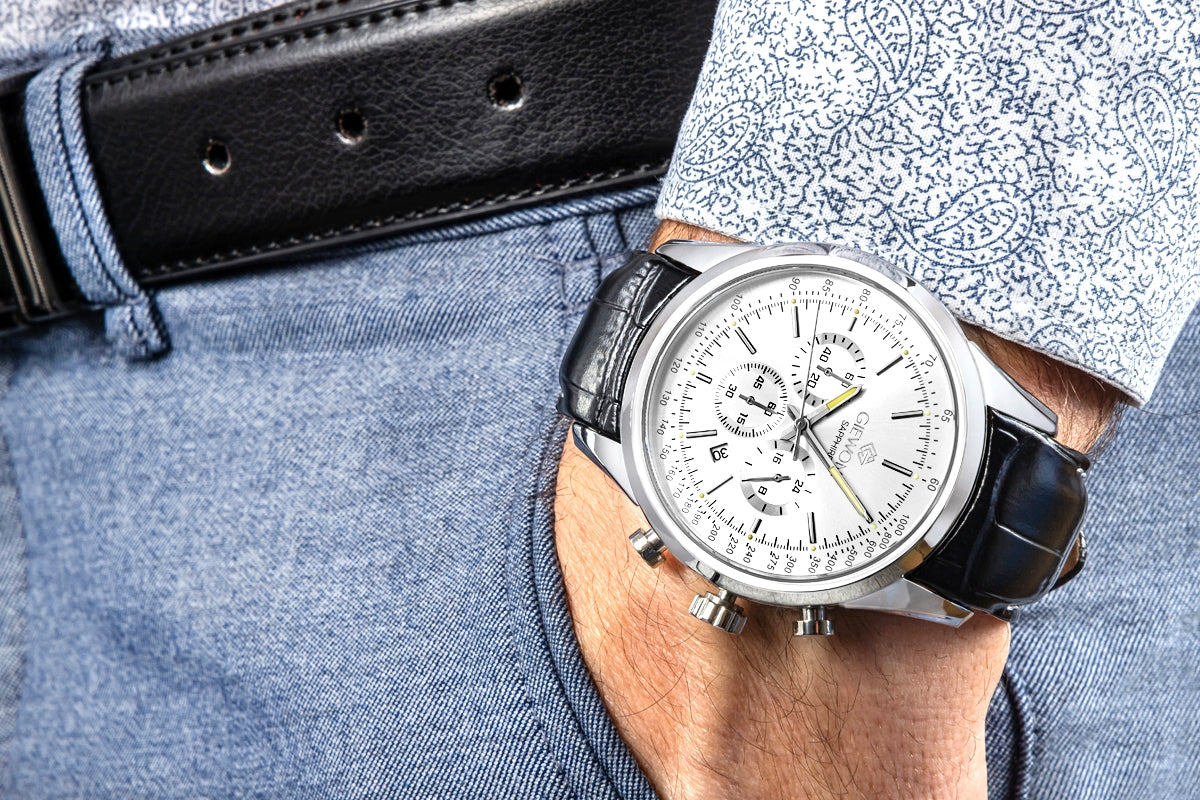 Herrenuhr Giewont Chronograph Saphir Silber GW7650-A1