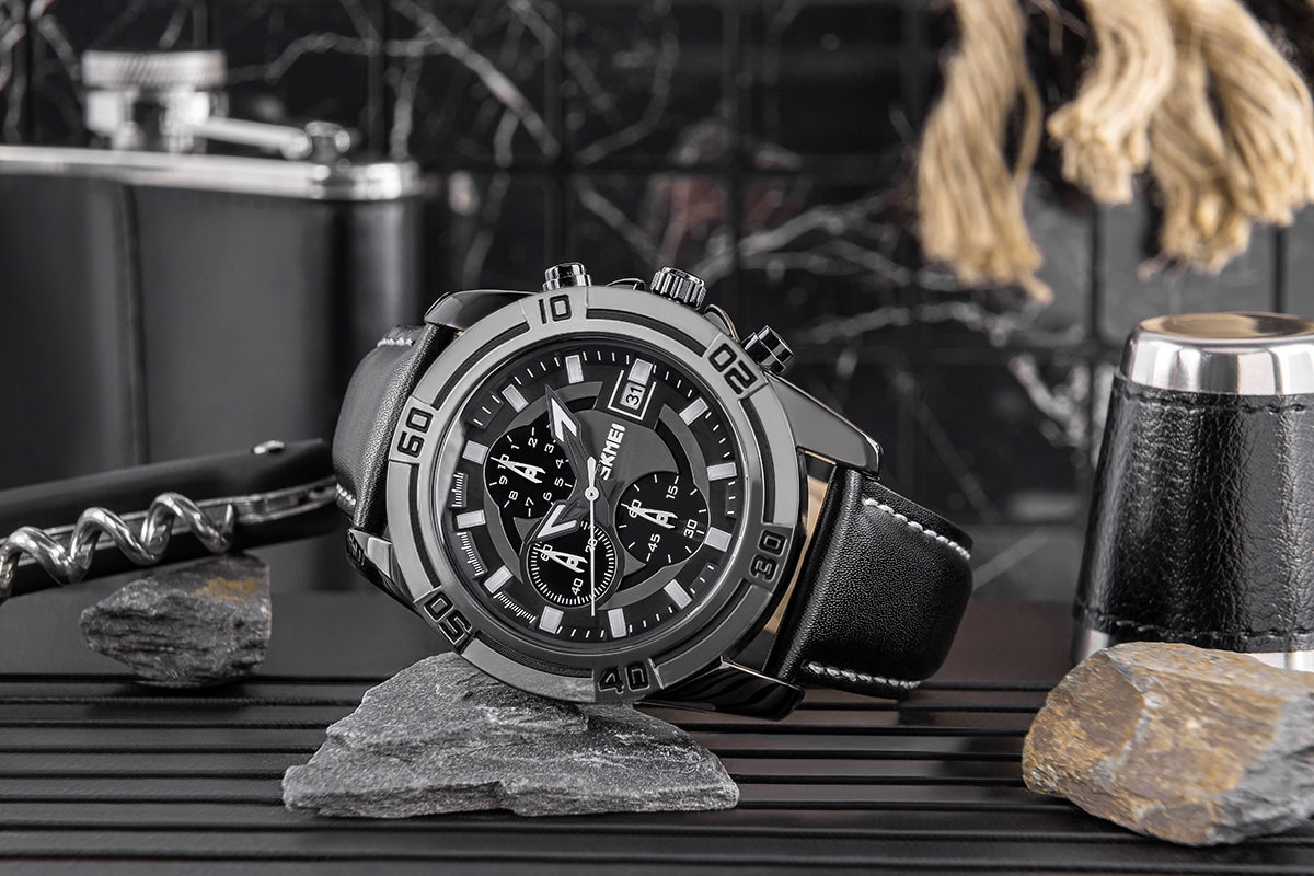 Herrenuhr Skmei 9156SIBK + BOX