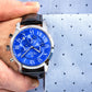Zegarek Męski Giewont Chronograph Sapphire Srebrno Niebieski GW6260-A4