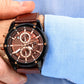 Giewont Chronograph Saphir Herrenuhr Schwarz Braun GW8810-A3