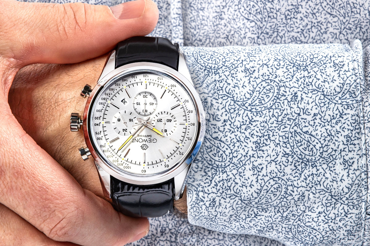 Herrenuhr Giewont Chronograph Saphir Silber GW7650-A1