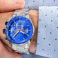Zegarek Męski Giewont Chronograph Sapphire Srebrno Niebieski GW9140-B3