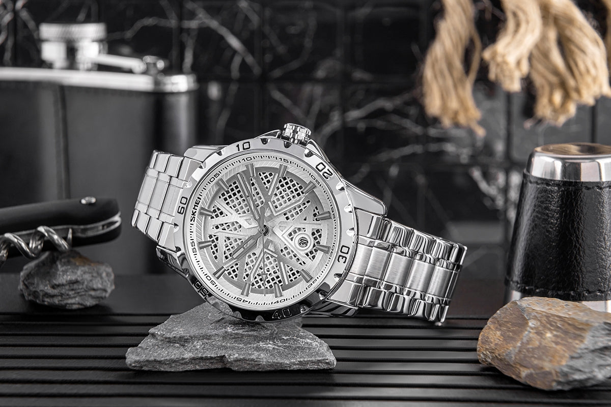 Herrenuhr Skmei 9337SI + BOX