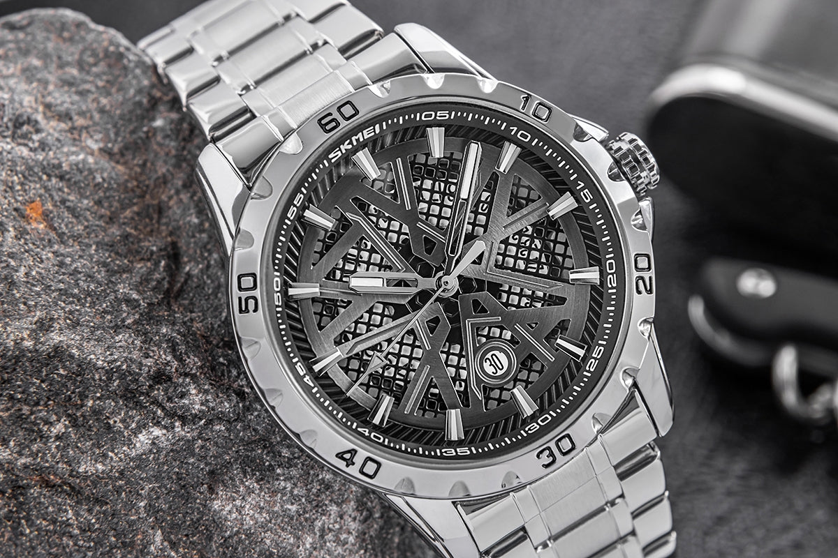 Herrenuhr Skmei 9337SIBK + BOX