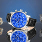Zegarek Męski Giewont Chronograph Sapphire Srebrno Niebieski GW6260-A4