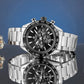 Zegarek Męski Giewont Chronograph Sapphire Srebrno Czarny GW9580-B1