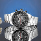 Zegarek Męski Giewont Chronograph Sapphire Srebrno Czarny GW9140-B1