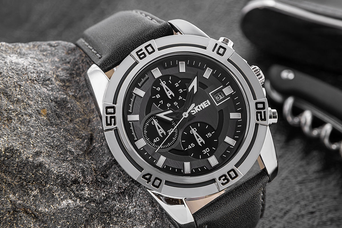 Herrenuhr Skmei 9156SIBK + BOX