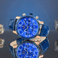 Zegarek Męski Giewont Chronograph Sapphire Miedziano Niebieski GW6260-A5