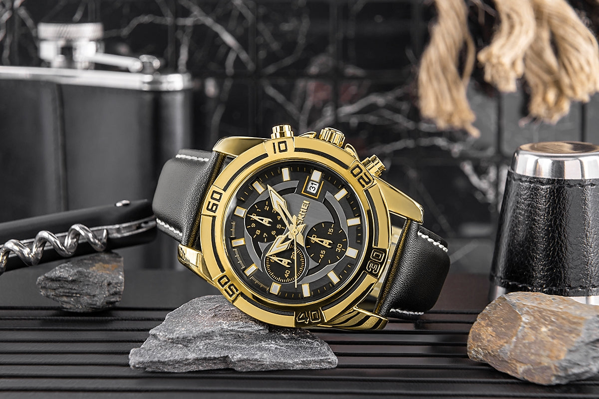 Herrenuhr Skmei 9156GDBK + BOX