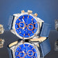 Herrenuhr Giewont Chronograph Saphir Silber-Blau GW8810-A2