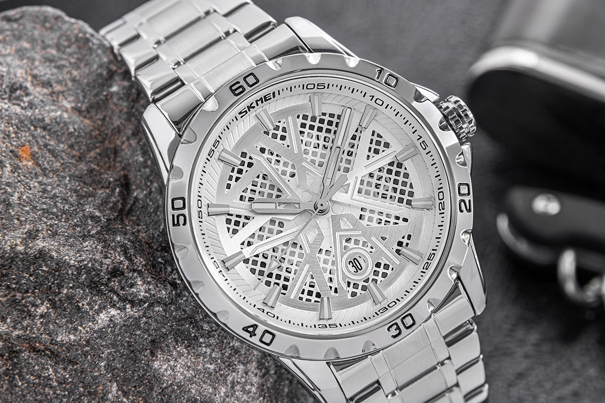 Herrenuhr Skmei 9337SI + BOX
