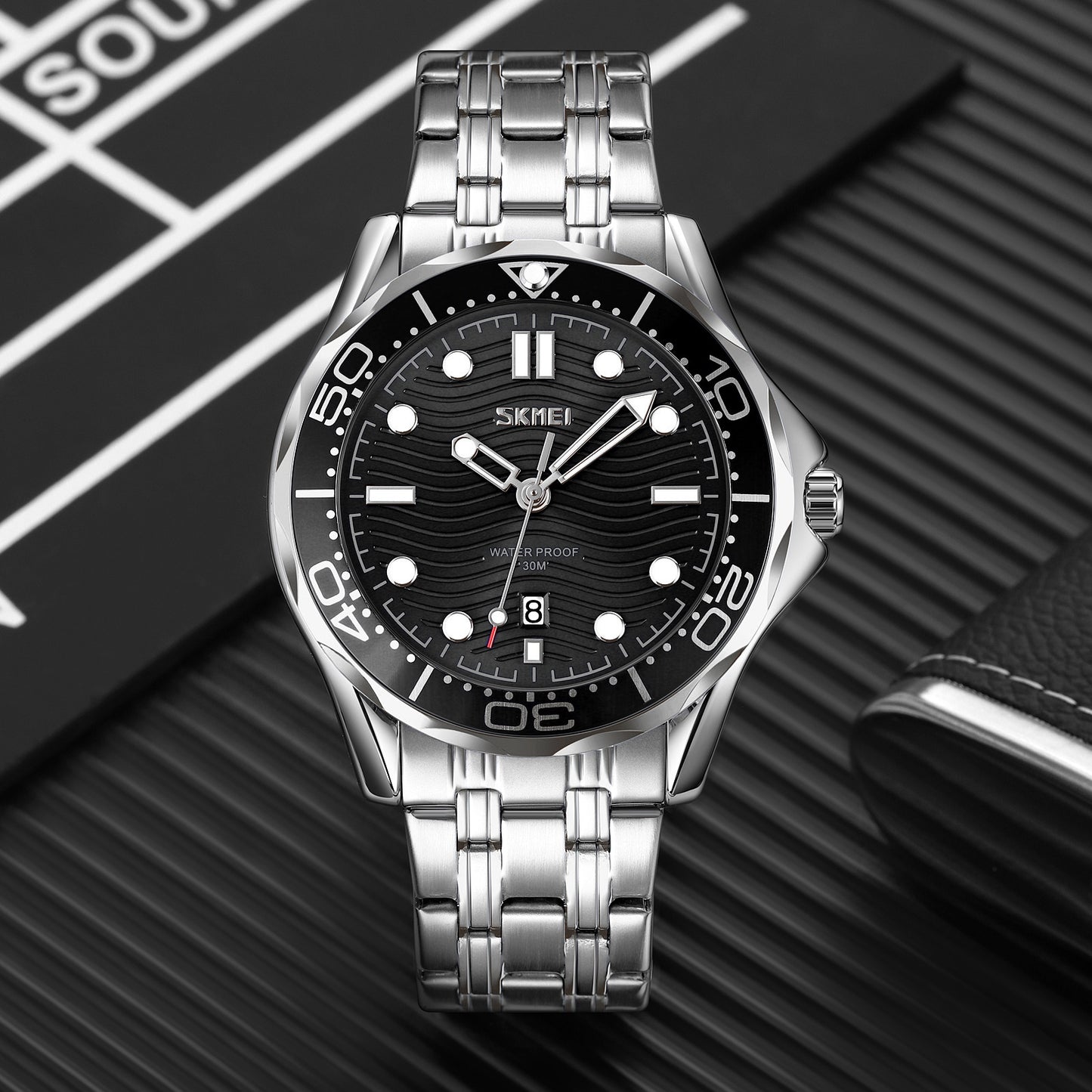 Herrenuhr Skmei 9276SISIBK + Box