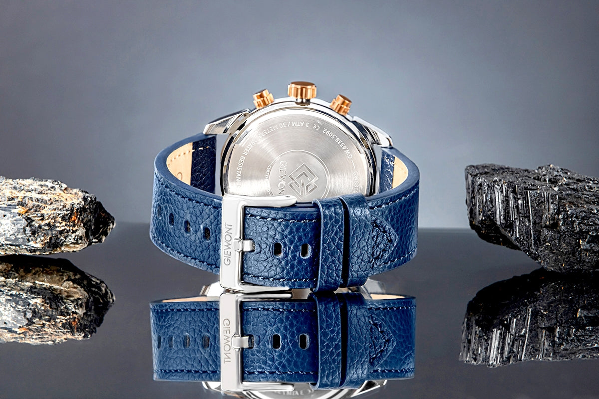 Herrenuhr Giewont Chronograph Saphir Silber-Blau GW8810-A2