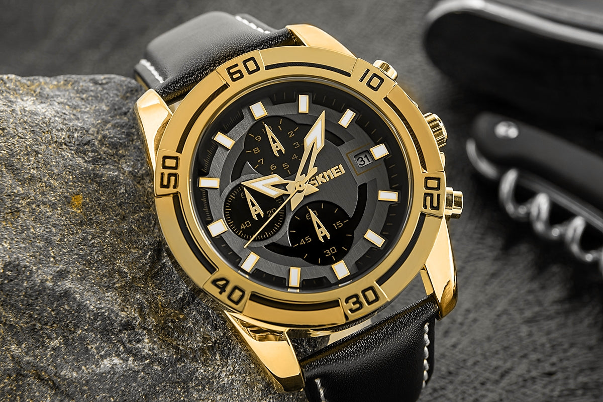 Herrenuhr Skmei 9156GDBK + BOX