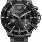 Giewont Herrenuhr Chronograph Saphir Schwarz Titan GW3970-B1