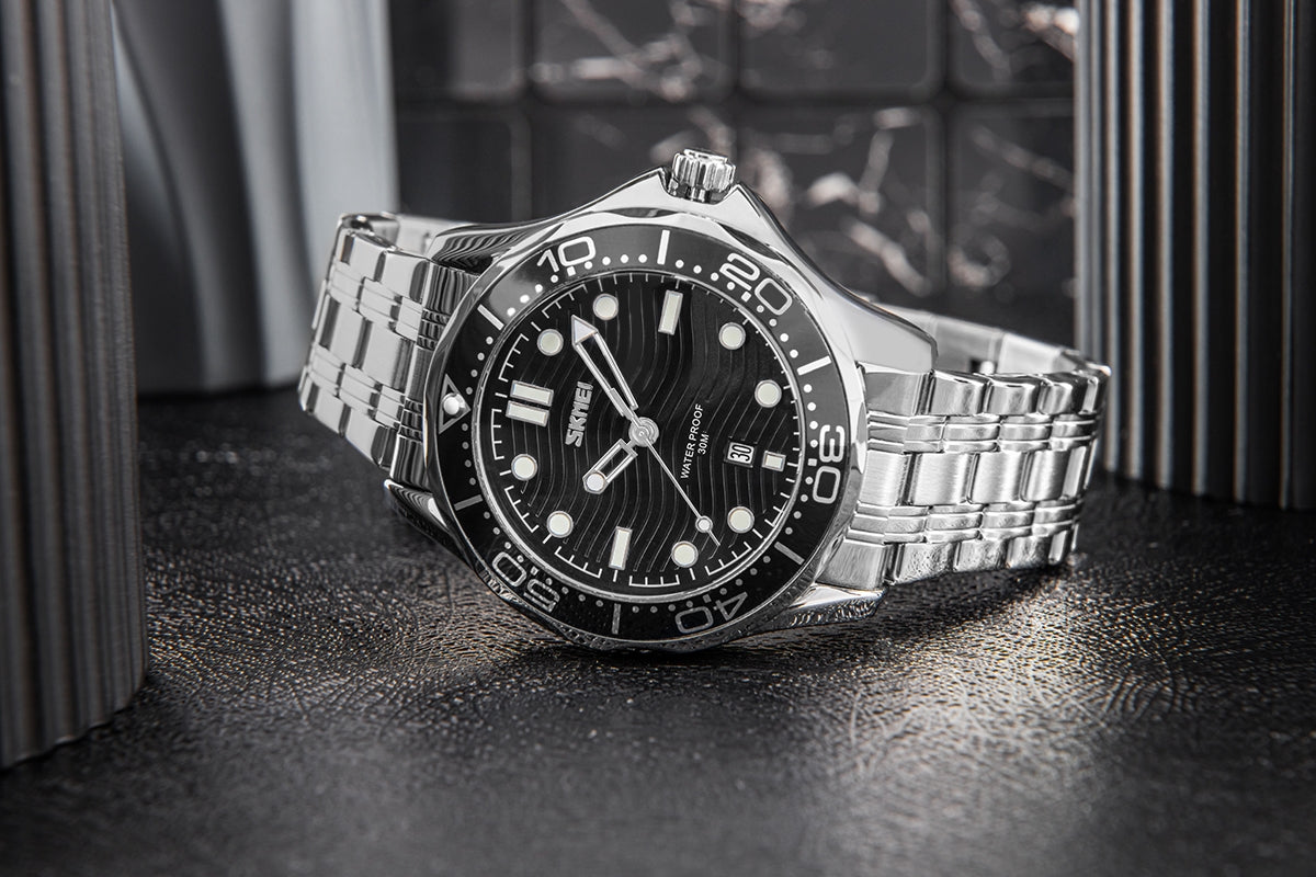 Herrenuhr Skmei 9276SISIBK + Box